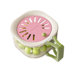 Cos de Scurgere pentru Fructe 2 in 1, Flippy, din Plastic Durabil, Filtru Telescopic, Scurgator de Fructe si Legume,