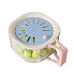 Cos de Scurgere pentru Fructe 2 in 1, Flippy, din Plastic Durabil, Filtru Telescopic, Scurgator de Fructe si Legume,