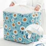 Cos depozitare, Flippy, Capac cu Snur, 175 L, Confectionat din Bumbac si un Strat Impermeabil, 50 x 50 x 70 cm,
