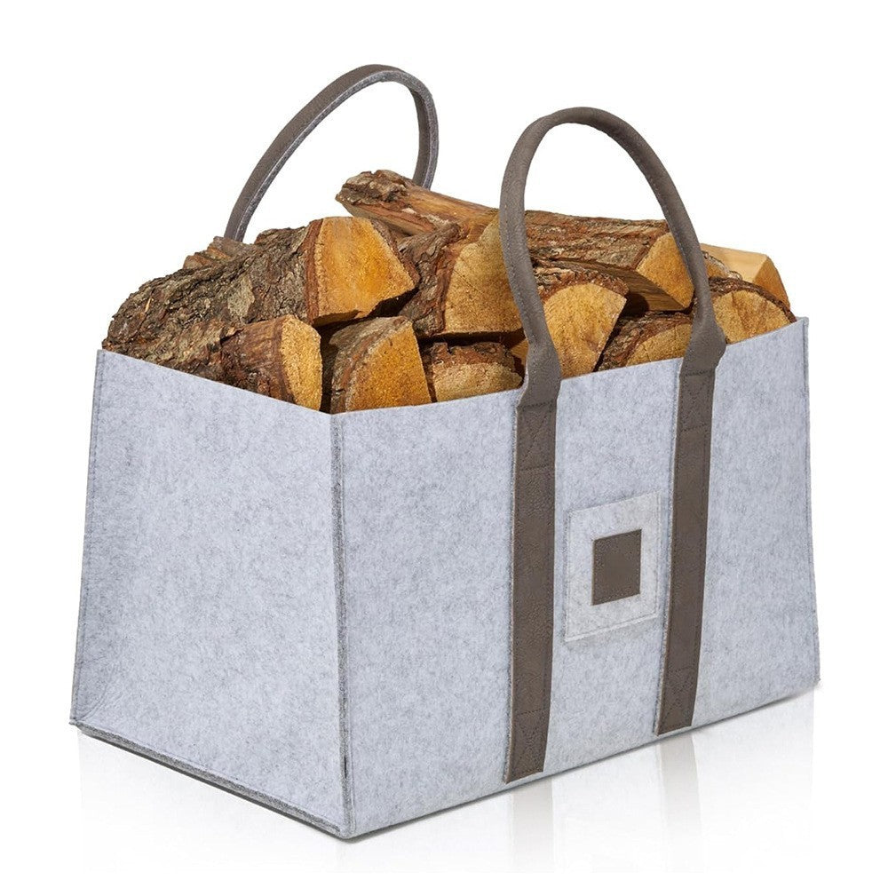 Cos Multifunctional pentru Rufe Murdare, Cos Depozitare, Flippy, Gri, 50x34x32, Geanta Durabila pentru Lemne si