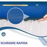 Cos pentru Scurgere Chiuveta de Bucatarie, Flippy, Plastic, Telescopic, 36x20x5 cm, Albastru