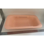 Cos pentru Scurgere Chiuveta de Bucatarie, Flippy, Plastic, Telescopic, 36x20x5 cm, Roz