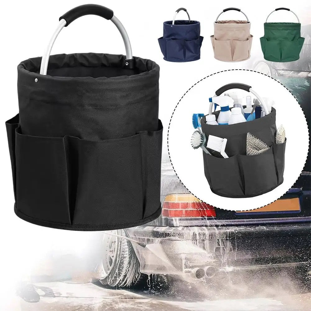 Geanta Cos pentru Scule de 17L, Flippy, Buzunare Exterioare, Cos de Picnic Portabil, Cos pentru Plaja, Cos pentru