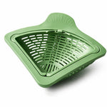 Cos Scurgere Chiuveta, Flippy, Strecuratoare Triunghiulara pentru Bucatarie, Suport Depozitare, Cos Perforat, Clatire