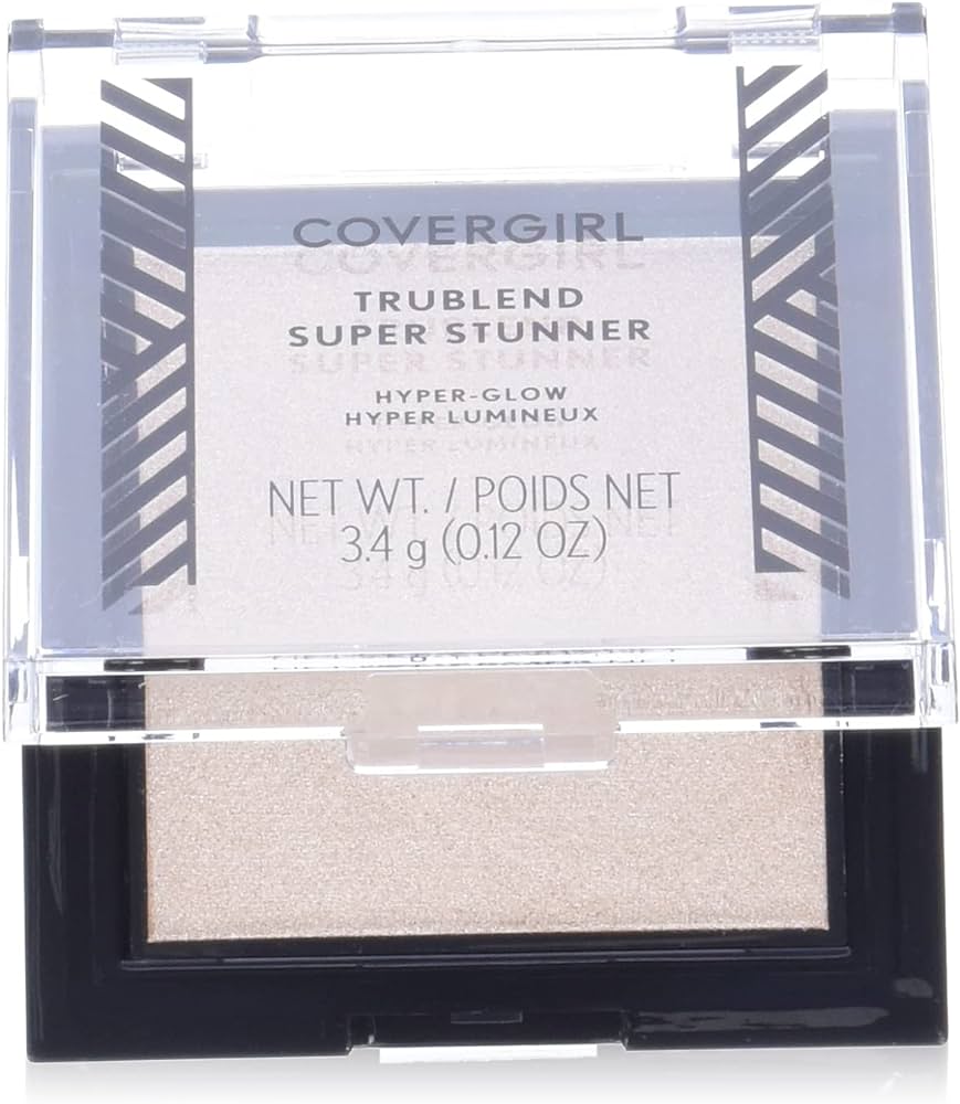 Covergirl, Trublend Super Stunner, Evidențiere, Compact de fard și iluminator, Perlă albastră, 3.4 g - Olmarkt