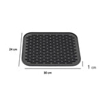 Covoras din Silicon pentru Scurgere Vase, Flippy, Uz Casnic, Rezistent la Temperaturi Ridicate, Izolator, 30x24 cm,