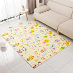 Covoras pentru Copii, Flippy, cu 2 Fete, Model Animale Marine/Exotice, din XPE+PE, Impermeabil, Antiderapant, Protectie