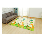 Covoras pentru Copii, Flippy, cu 2 Fete, Model ZOO/Ursulet, din XPE+PE, Impermeabil, Antiderapant, Protectie Termica,