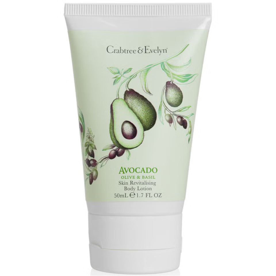 Crabtree & Evelyn, Avocado Olive & Basil, Revitalizare, Loțiune de corp, 50 ml - Olmarkt