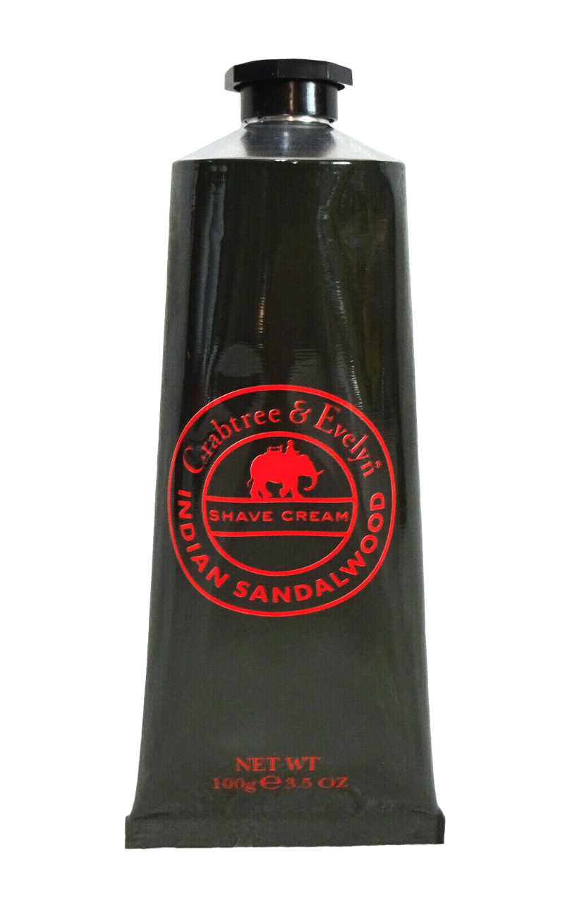 Crabtree & Evelyn, Indian Sandalwood, Cremă pre-ras, 50 g - Olmarkt