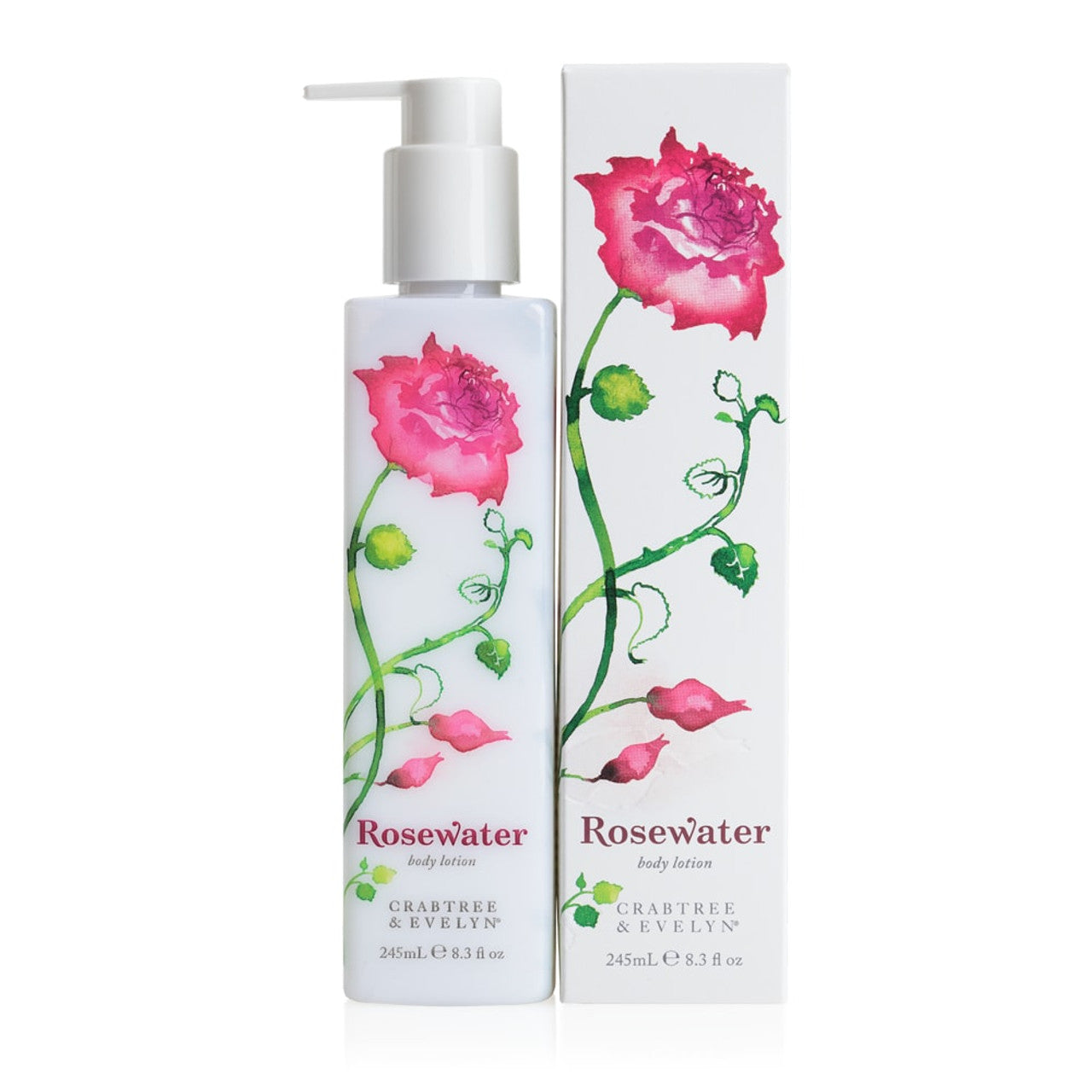 Crabtree & Evelyn, Rosewater, Hidratant, Loțiune de corp, 245 ml - Olmarkt