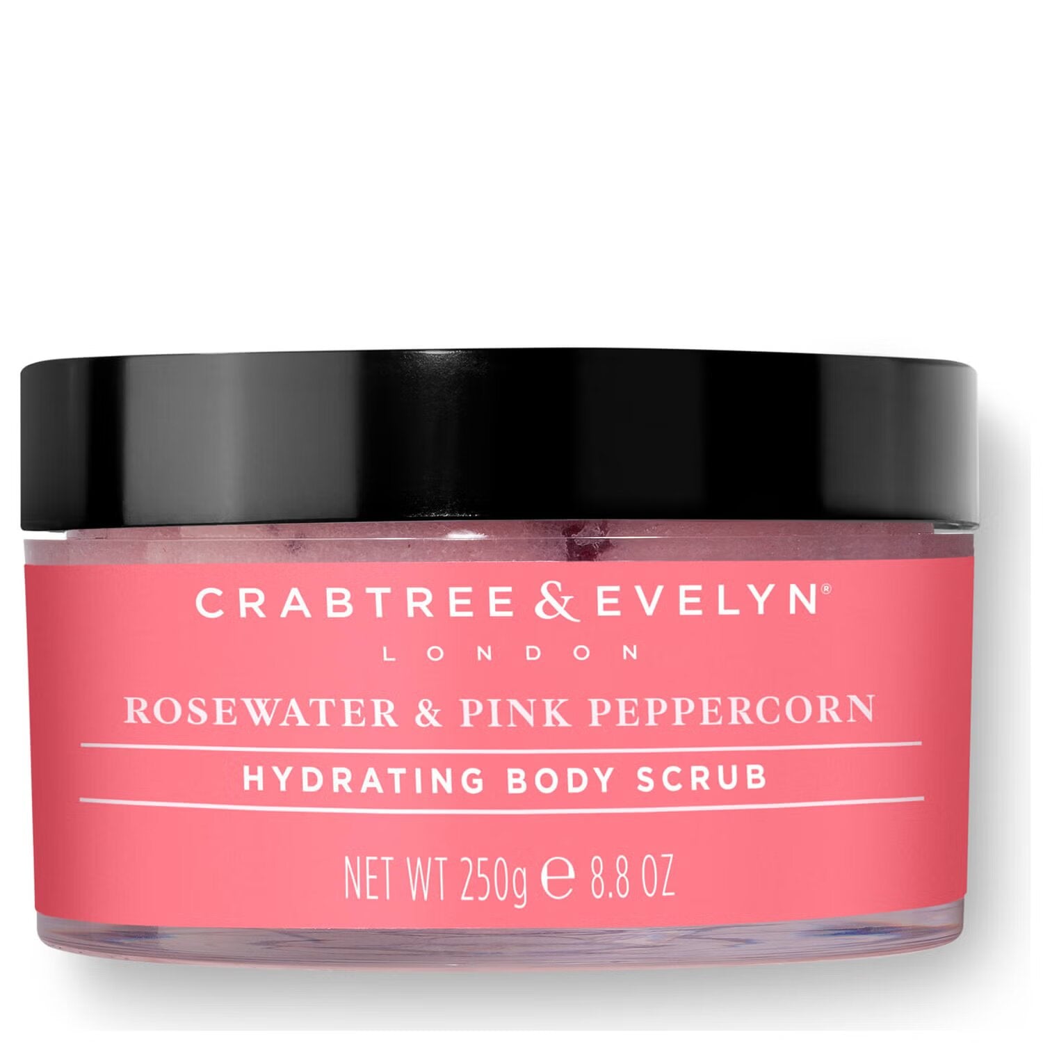 Crabtree & Evelyn, Rosewater & Pink Peppercorn, Hidratant, Exfoliant pentru corp, 220 g - Olmarkt