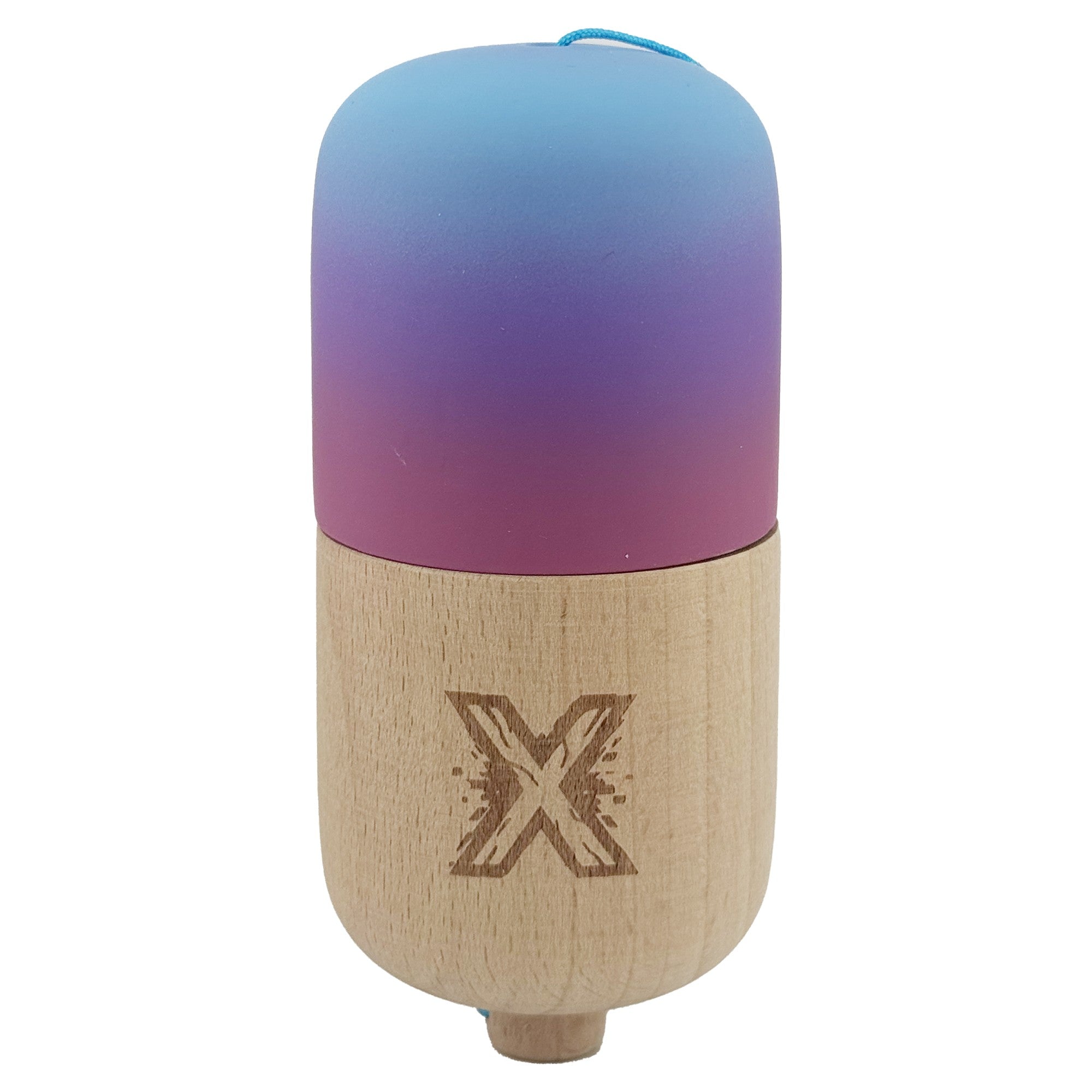 Kendama Pill X Originala, Flippy, Profesionala Model Rubber Grip Pilula, din Lemn, Varsta 9+, Ata 62/65 cm, 11 x 5 x 5