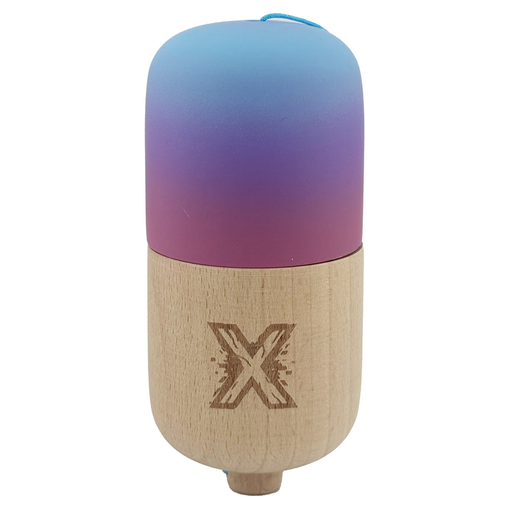 Kendama Pill X Originala, Flippy, Profesionala Model Rubber Grip Pilula, din Lemn, Varsta 9+, Ata 62/65 cm, 11 x 5 x 5