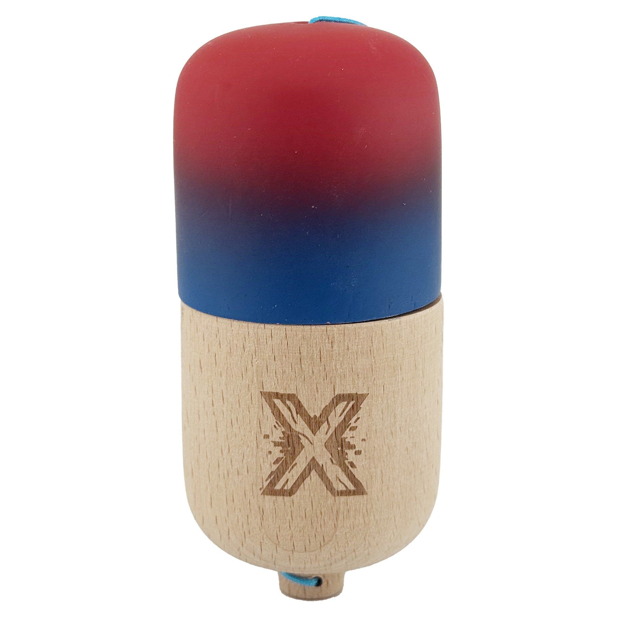 Kendama Pill X Originala, Flippy, Profesionala Model Rubber Grip Pilula, din Lemn, Varsta 9+, Ata 62/65 cm, 11 x 5 x 5