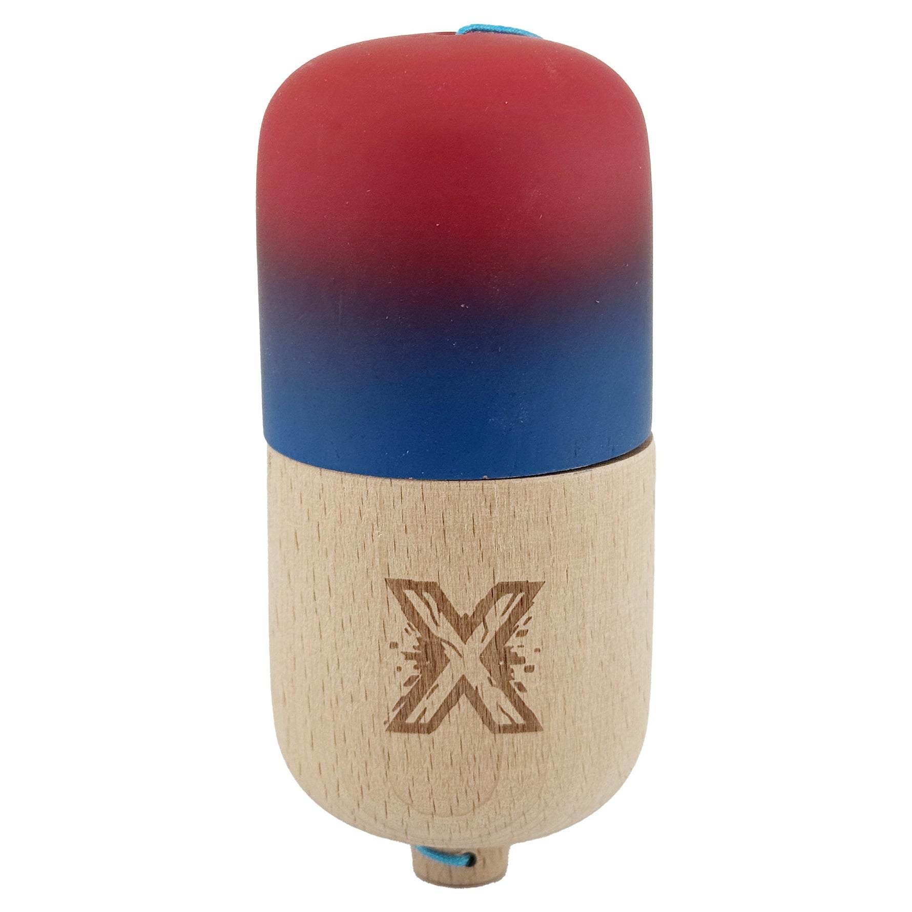Kendama Pill X Originala, Flippy, Profesionala Model Rubber Grip Pilula, din Lemn, Varsta 9+, Ata 62/65 cm, 11 x 5 x 5