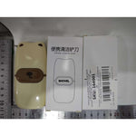 Mini Racleta de Curatare, Flippy, pentru Etichete, Adezivi, din ABS+ Metal, 2 Lame Incluse, Maro