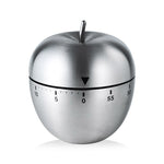 Cronometru de Bucatarie, Flippy, Mecanic, Forma de Mar, din Otel Inoxidabil, 60 min Timer, 7.5 x 6.2 cm, Argintiu