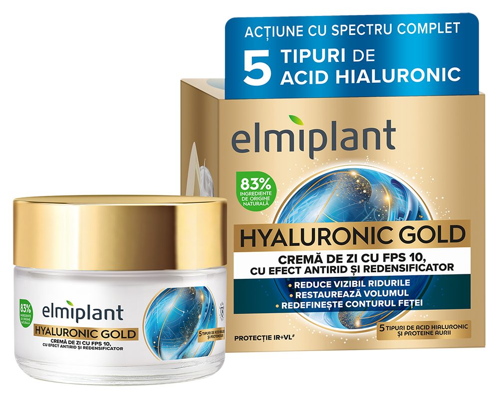 Crema de Zi, Elmiplant, Hyaluronic Gold, 50 ml