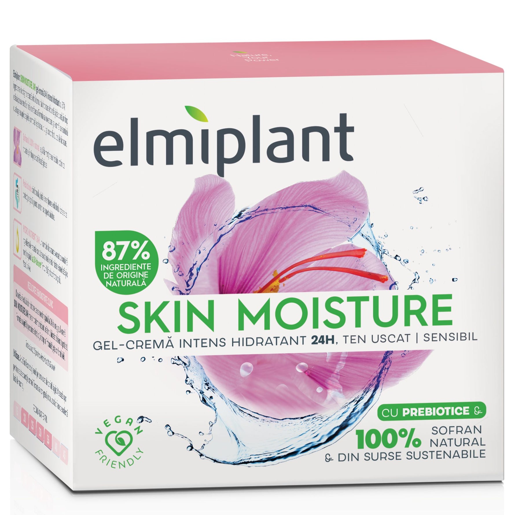 Crema Nutritiva de Zi, Elmiplant, Skin Moisture 25+, Pentru Ten Uscat/Sensibil, 50 ml