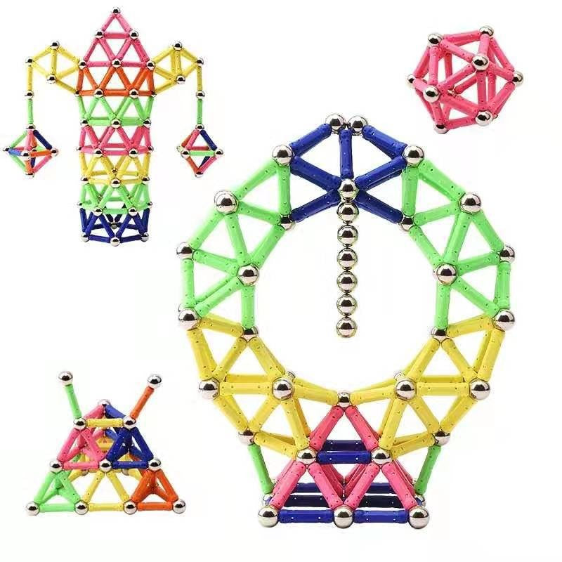 Set 72 Piese Betisoare Magnetice, Flippy, din Plastic/Magnet, +3 Ani, Multicolor