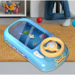 Joc Simulator de Condus, Flippy, 3-6 Ani, Volan Interactiv, Efecte Sonore, din ABS, USB Inclus, Albastru
