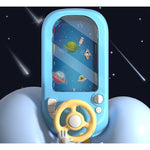 Joc Simulator de Condus, Flippy, 3-6 Ani, Volan Interactiv, Efecte Sonore, din ABS, USB Inclus, Albastru