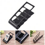 Suport de Birou, Flippy, din Plastic, pentru Telecomenzi, Telefoane, 18 x 7 x 9 cm, Negru