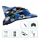 Avion de Lupta cu Telecomanda, Flippy, Tip Drona, din EVA (Spuma), cu Telecomanda, Incarcare USB, 2.4 GHz, Rotire 360°,