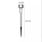 Lampa solara LED de Gradina, Flippy, Set 12 Bucati, Dispersor normal, putere 0.06W, Rezistenta IP 44, Lumina Alba Rece,