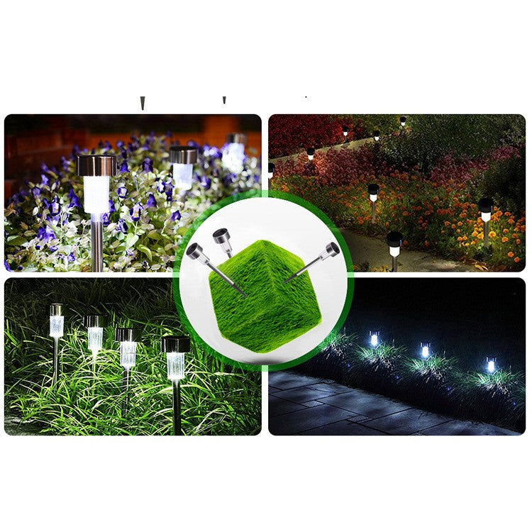 Lampa solara LED de Gradina, Flippy, Set 12 Bucati, Dispersor normal, putere 0.06W, Rezistenta IP 44, Lumina Alba Rece,