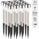 Lampa solara LED de Gradina, Flippy, Set 12 Bucati, Dispersor normal, putere 0.06W, Rezistenta IP 44, Lumina Alba Rece,