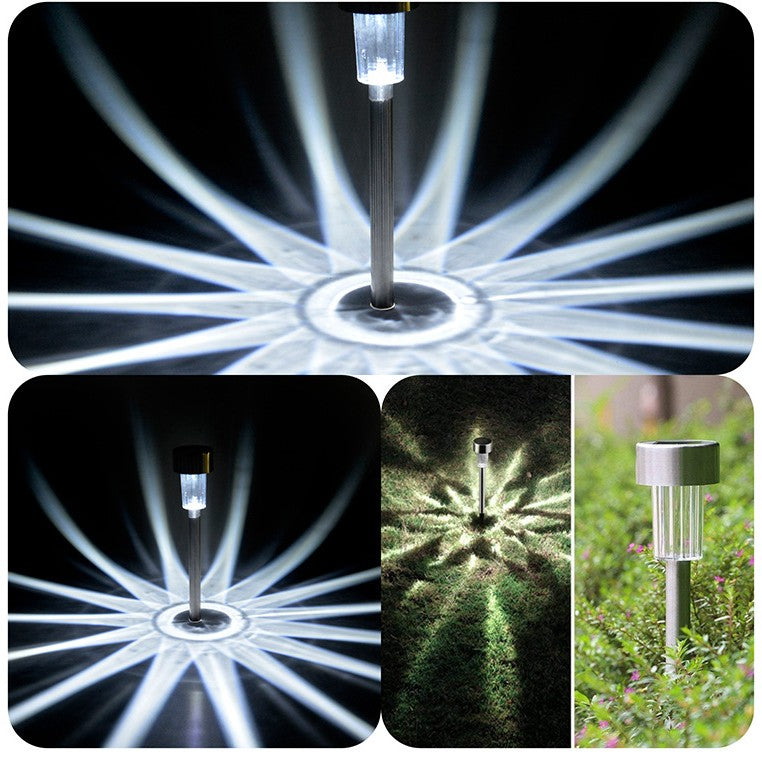 Lampa solara LED de Gradina, Flippy, Set 12 Bucati, Dispersor normal, putere 0.06W, Rezistenta IP 44, Lumina Alba Rece,