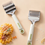 Dispozitiv de taiat Taietei, Flippy, din Plastic cu Inox Razatoare, Curatator de Legume-Fructe, Maner Anti Alunecare,