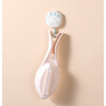 Curatator de Solzi de Peste, Flippy, Manual, Forma Peste, cu Compartiment de Colectare, din Plastic, 15.5x5.5 cm, Alb