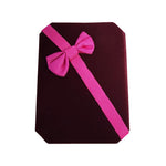 Cutie de Bijuterii, Flippy, Exterior Catifea Grena cu Funda Roz, pentru Ocazii Speciale, 100x75x35 mm, Design Elegant
