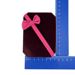 Cutie de Bijuterii, Flippy, Exterior Catifea Grena cu Funda Roz, pentru Ocazii Speciale, 100x75x35 mm, Design Elegant