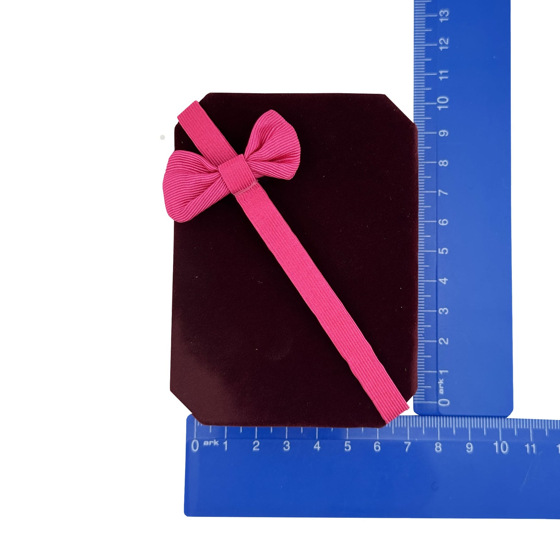 Cutie de Bijuterii, Flippy, Exterior Catifea Grena cu Funda Roz, pentru Ocazii Speciale, 100x75x35 mm, Design Elegant