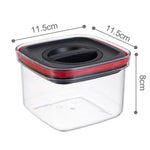 Cutie de Depozitare Alimente, Flippy, Cutie de tip Container, Recipient pentru Cereale in Bucatarie, S 11.5 x 11.5 x 8