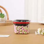 Cutie de Depozitare Alimente, Flippy, Cutie de tip Container, Recipient pentru Cereale in Bucatarie, S 11.5 x 11.5 x 8
