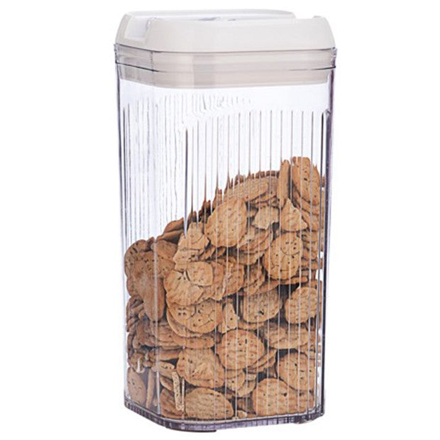 Cutie de Depozitare Alimente, Flippy, Cutie de Tip Container, 2.5L, 12.5x12.5x26 cm, Recipiente pentru Cereale in