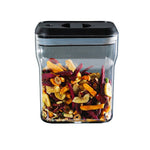 Recipient din Plastic, Flippy, pentru Alimente/Obiecte, Inchidere Ermetica Rotire 90 grade, 2l, 20.5 x 10.5 x 27 cm,