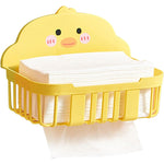 Cutie de Depozitare, Flippy, din Plastic, Montare pe Perete, Model Ratusca, 13x19x12 cm, Galben