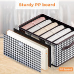Cutie De Depozitare, Flippy, Pentru Haine, Lenjerie, Sosete Si Sutiene, Material Textil, 6 Compartimente, 44x30x20 cm,