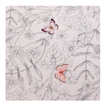 Cutie Depozitare, Flippy, 66L, din Material Textil, 50 x 40 x 33 cm, pentru Haine si Lenjerii, Model Fluturasi, Bej
