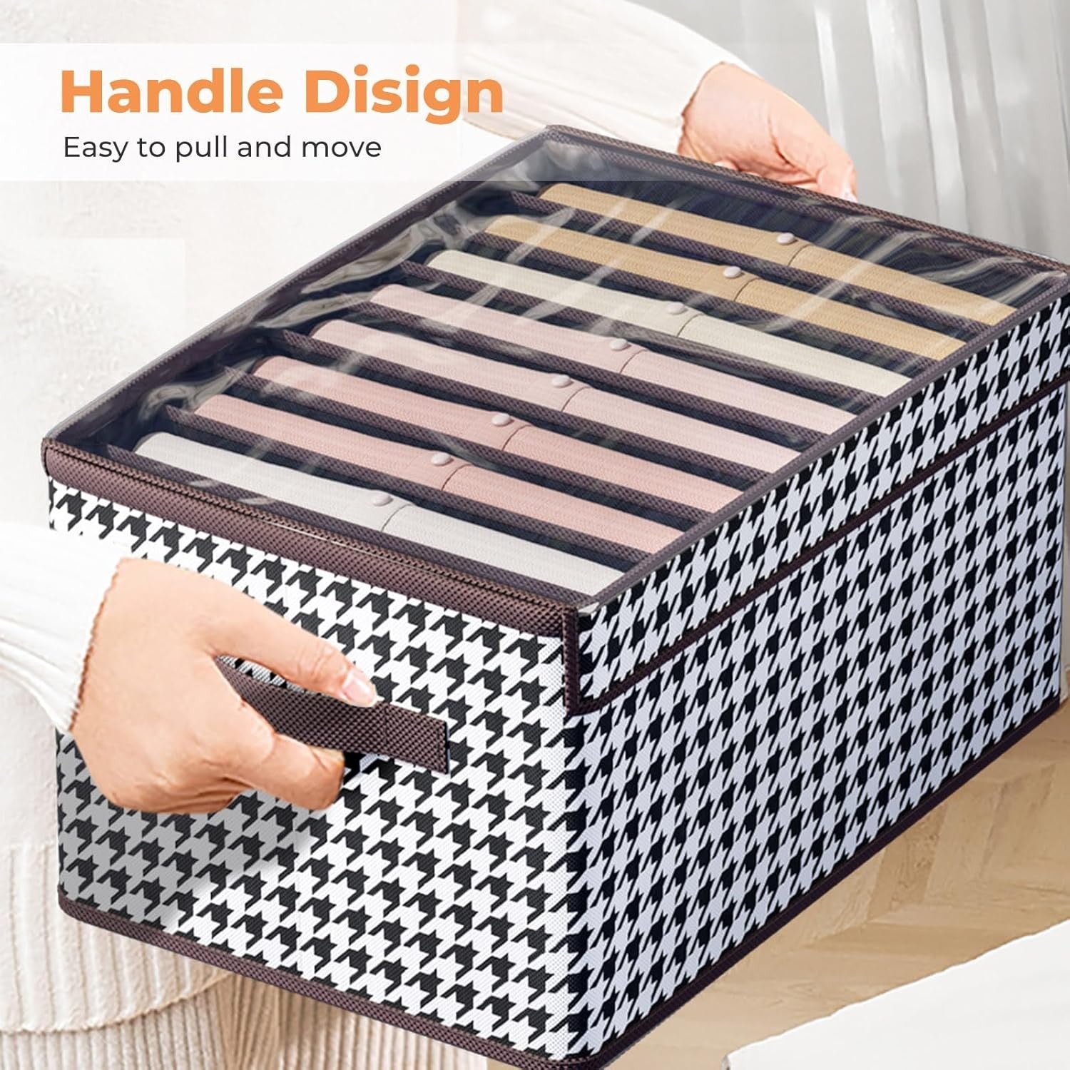 Cutie De Depozitare, Flippy, Pentru Haine, Lenjerie, Sosete Si Sutiene, Material Textil, 9 Compartimente, 44x30x20 cm,
