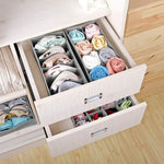 Cutie De Depozitare, Flippy, Pentru Lenjerie, Sosete Si Sutiene, Material Textil, 6 Compartimente, 32 x 16 x 10 cm,