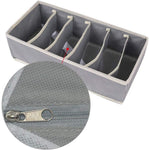 Cutie De Depozitare, Flippy, Pentru Lenjerie, Sosete Si Sutiene, Material Textil, 6 Compartimente, 32 x 16 x 10 cm,