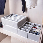 Cutie De Depozitare, Flippy, Pentru Lenjerie, Sosete Si Sutiene, Material Textil, 7 Compartimente, 32 x 32 x 10 cm,