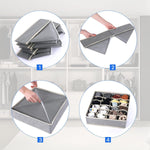 Cutie De Depozitare, Flippy, Pentru Lenjerie, Sosete Si Sutiene, Material Textil, 7 Compartimente, 32 x 32 x 10 cm,